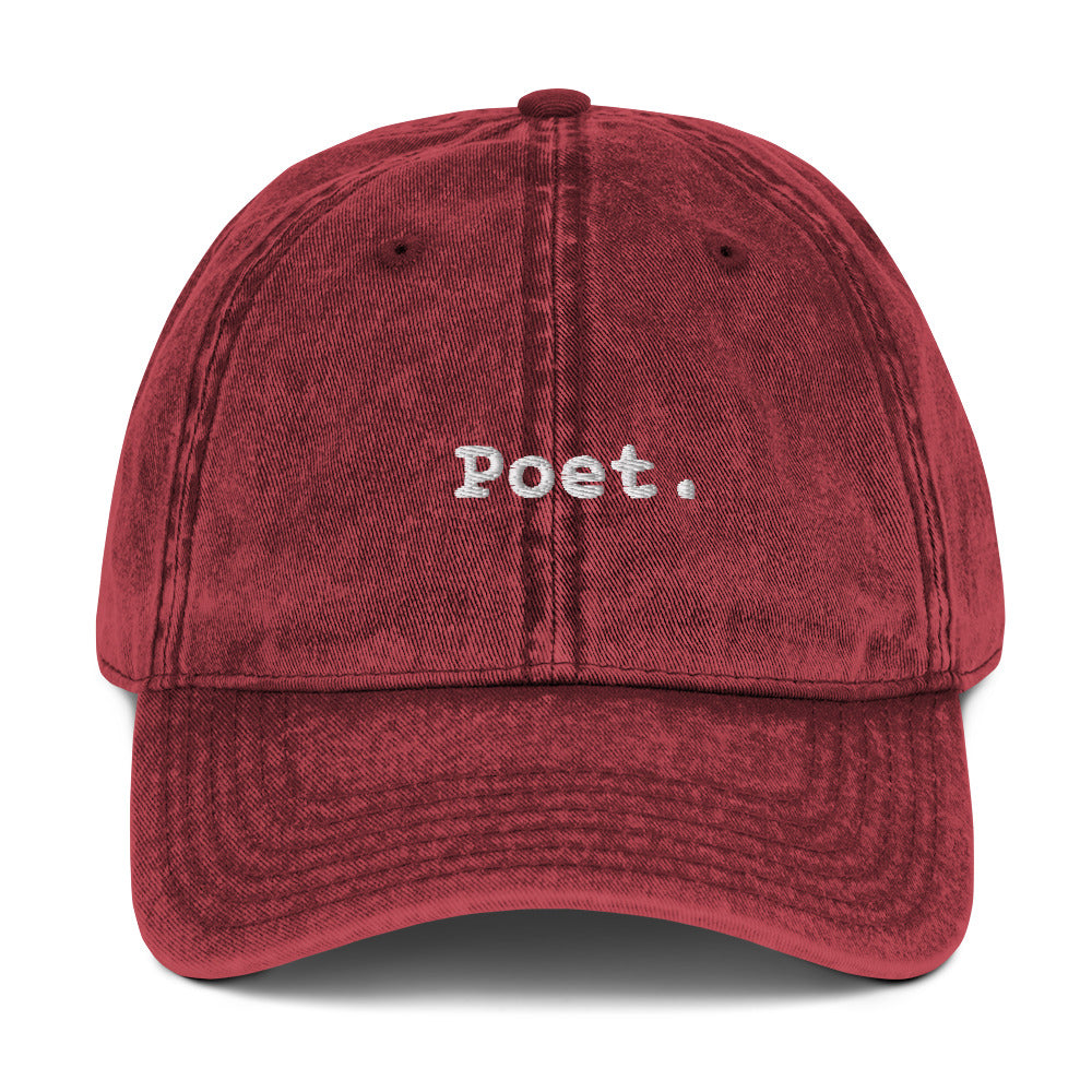 Poet. - Vintage Cotton Twill Cap