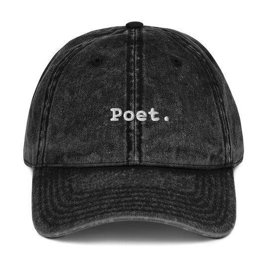 Poet. - Vintage Cotton Twill Cap